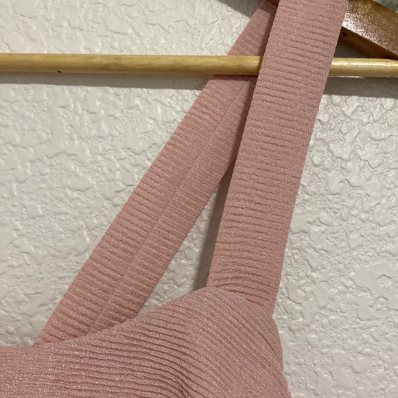 Madewell Pink Textured Ruffle Crop Top - Picture 9 of 11